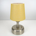 8-inch Vintage Silver Cordless LED Table Lamp