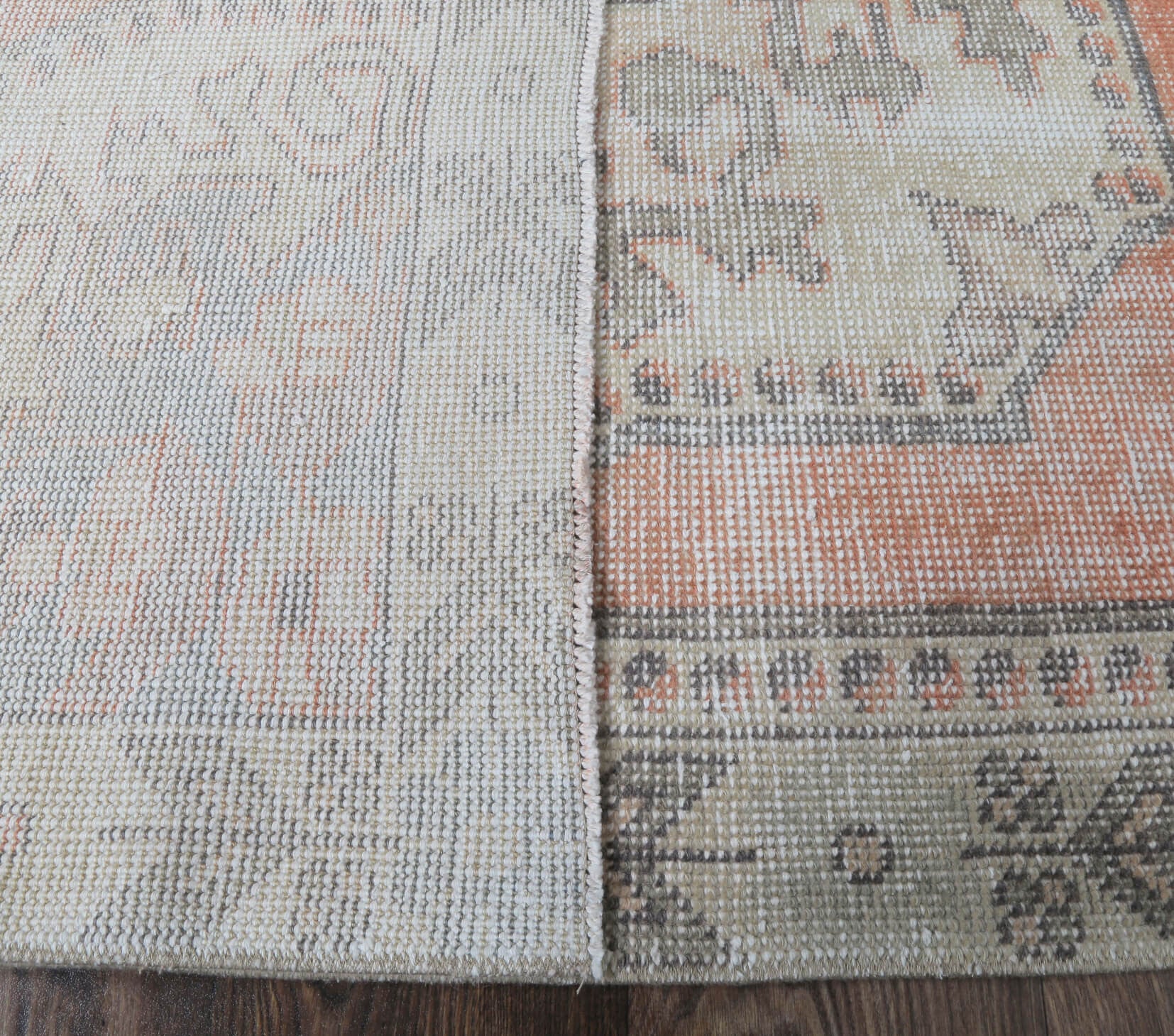 Aliza - Oriental Medallion Oushak Vintage Rug