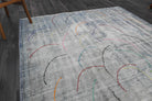 Authentic Anatolian antique washed vintage area rug (1950s) with solid design – one-of-a-kind at Fame Rugs