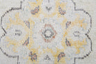 White Antique Oushak Runner Rug