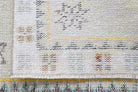White Antique Oushak Runner Rug