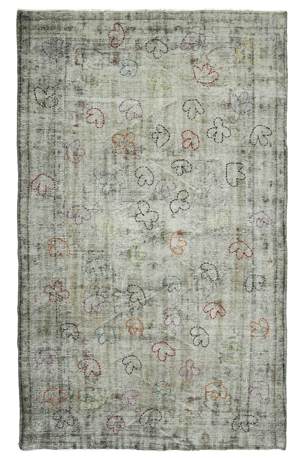 1950s - Custom Design Vintage Anatolian Rug