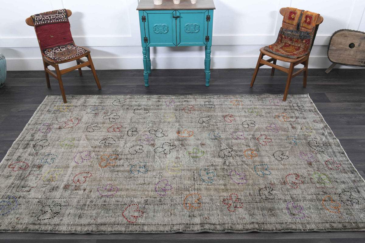 1950s - Custom Design Vintage Anatolian Rug