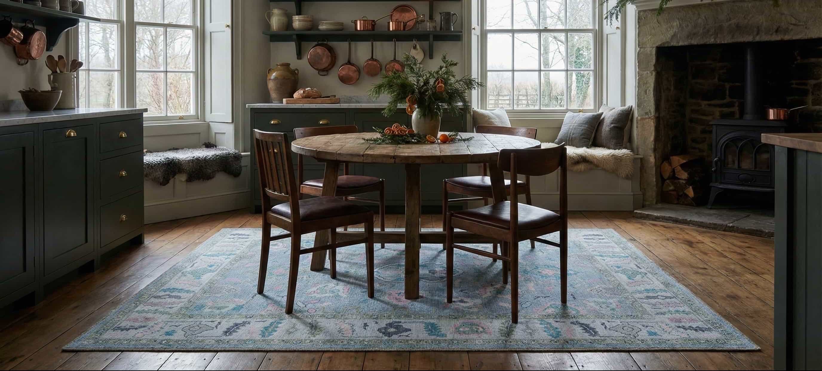 Aviana Pastel Lavender Modern Oushak Rugs - Fame Rugs