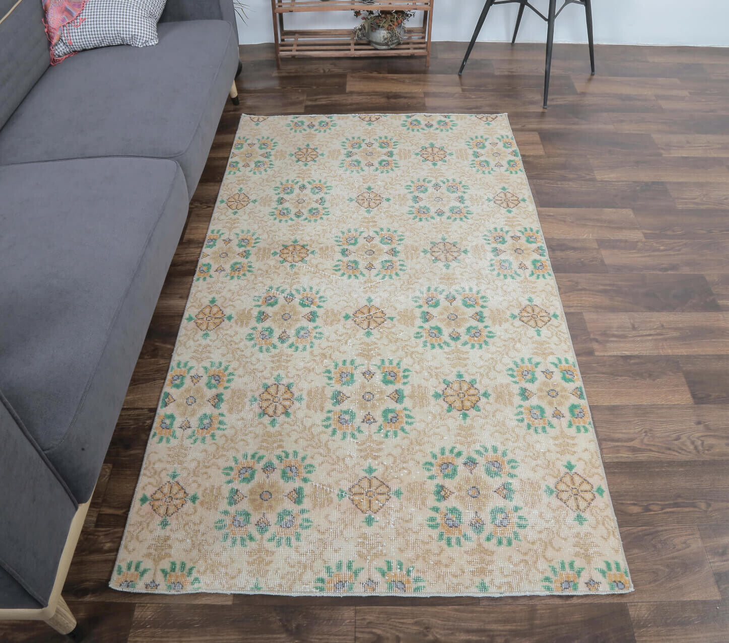 Besime - Small Floral Anatolian Rug