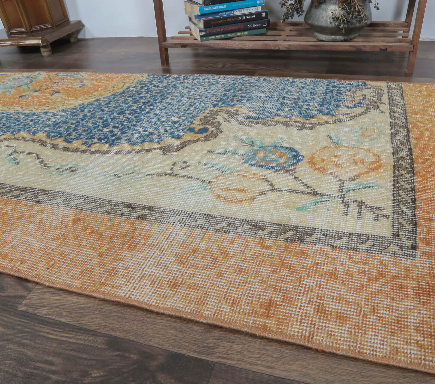 Beyzam - Orange Vintage Anatolian Runner
