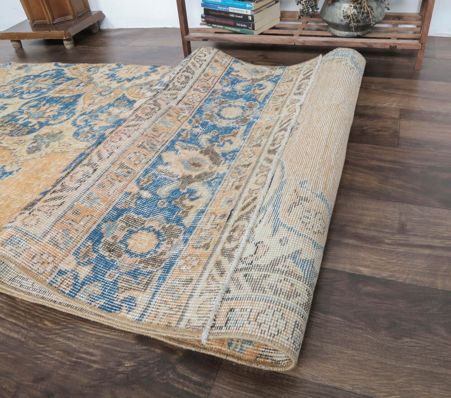 Camilya - Vintage Side Oushak Rug