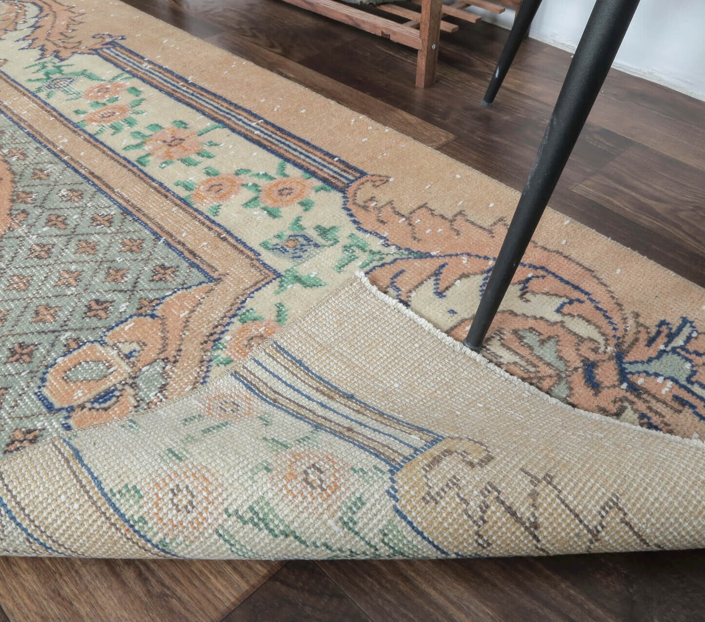 Cokramayul - Rose Gold Half Rug Vintage Anatolian Runner