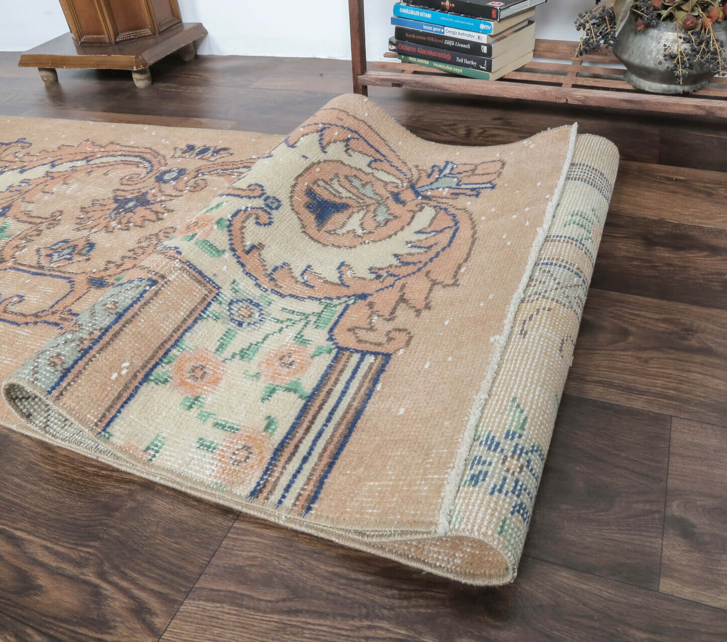 Cokramayul - Rose Gold Half Rug Vintage Anatolian Runner