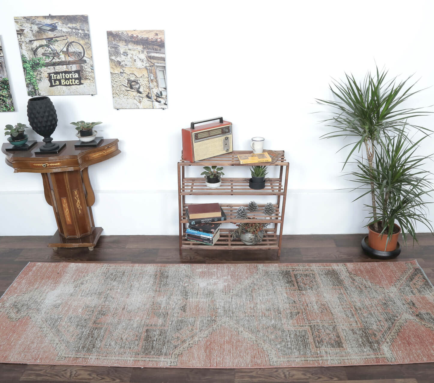 Dide - Distressed Vintage Runner Anatolian Carpet