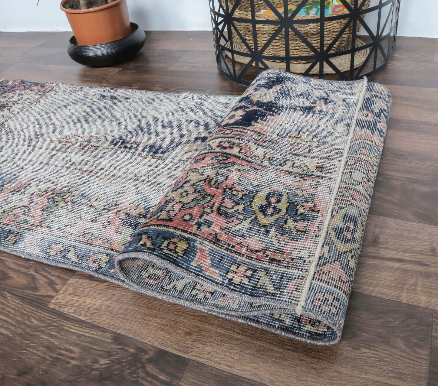 Dilman -  Faded Vintage Anatolian Runner Rug