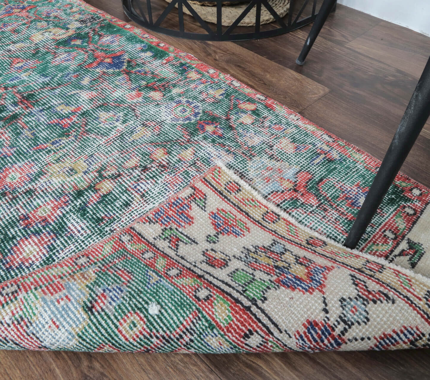 Dot - Botanic Floral Vintage Hereke Rug