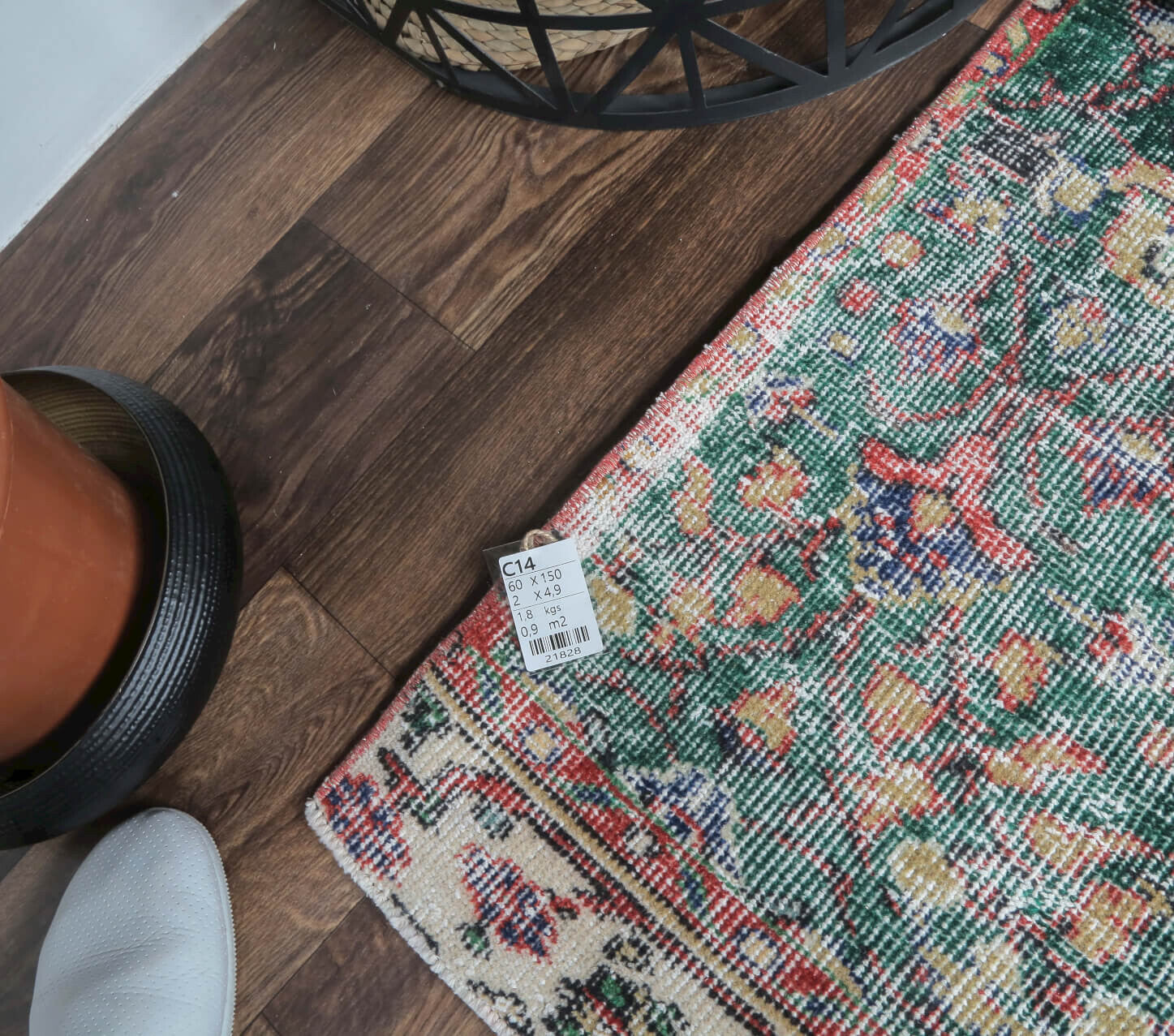 Dot - Botanic Floral Vintage Hereke Rug