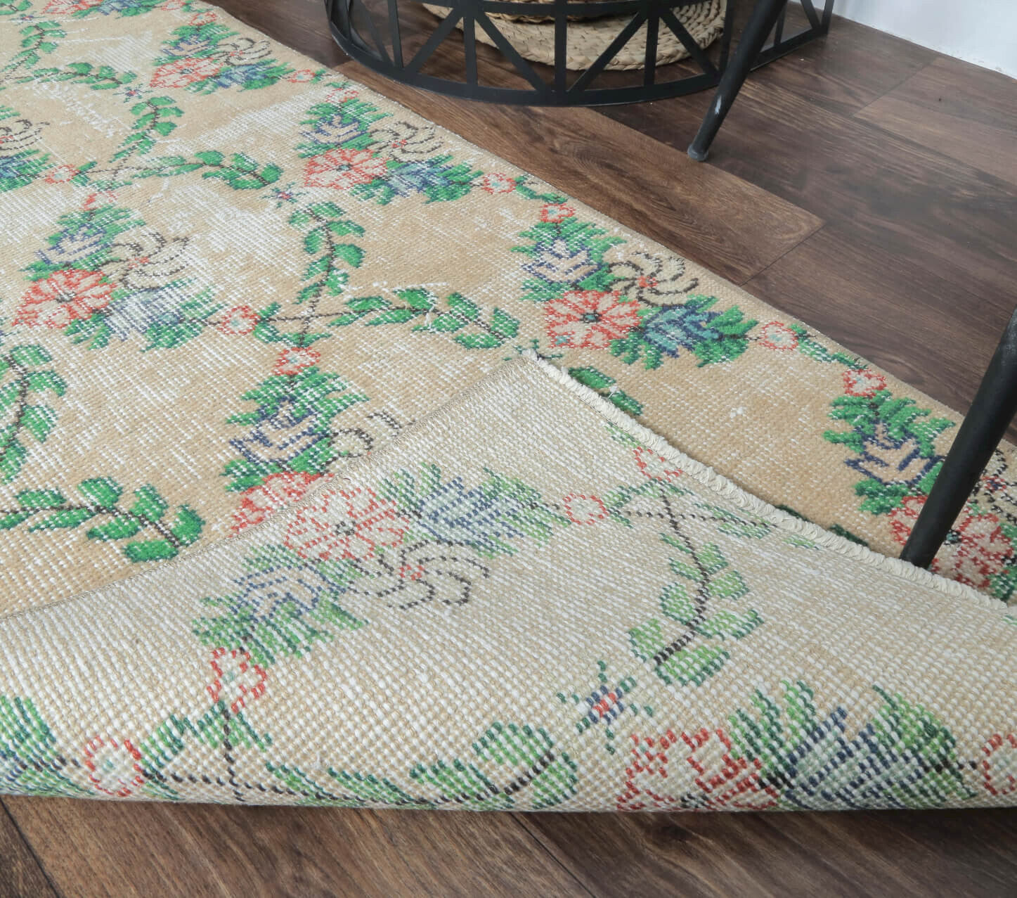 Duru - Floral Vintage Anatolian Runner