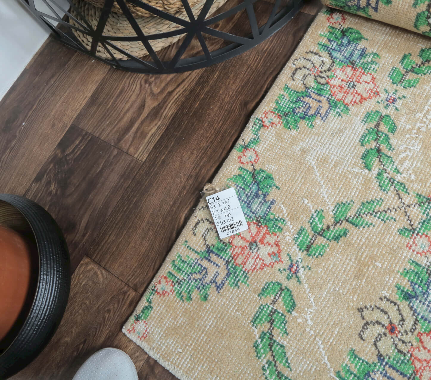 Duru - Floral Vintage Anatolian Runner
