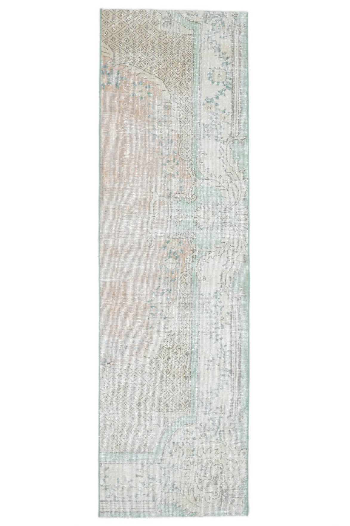 Ecegul - Turkish Vintage Oushak Runner Rug