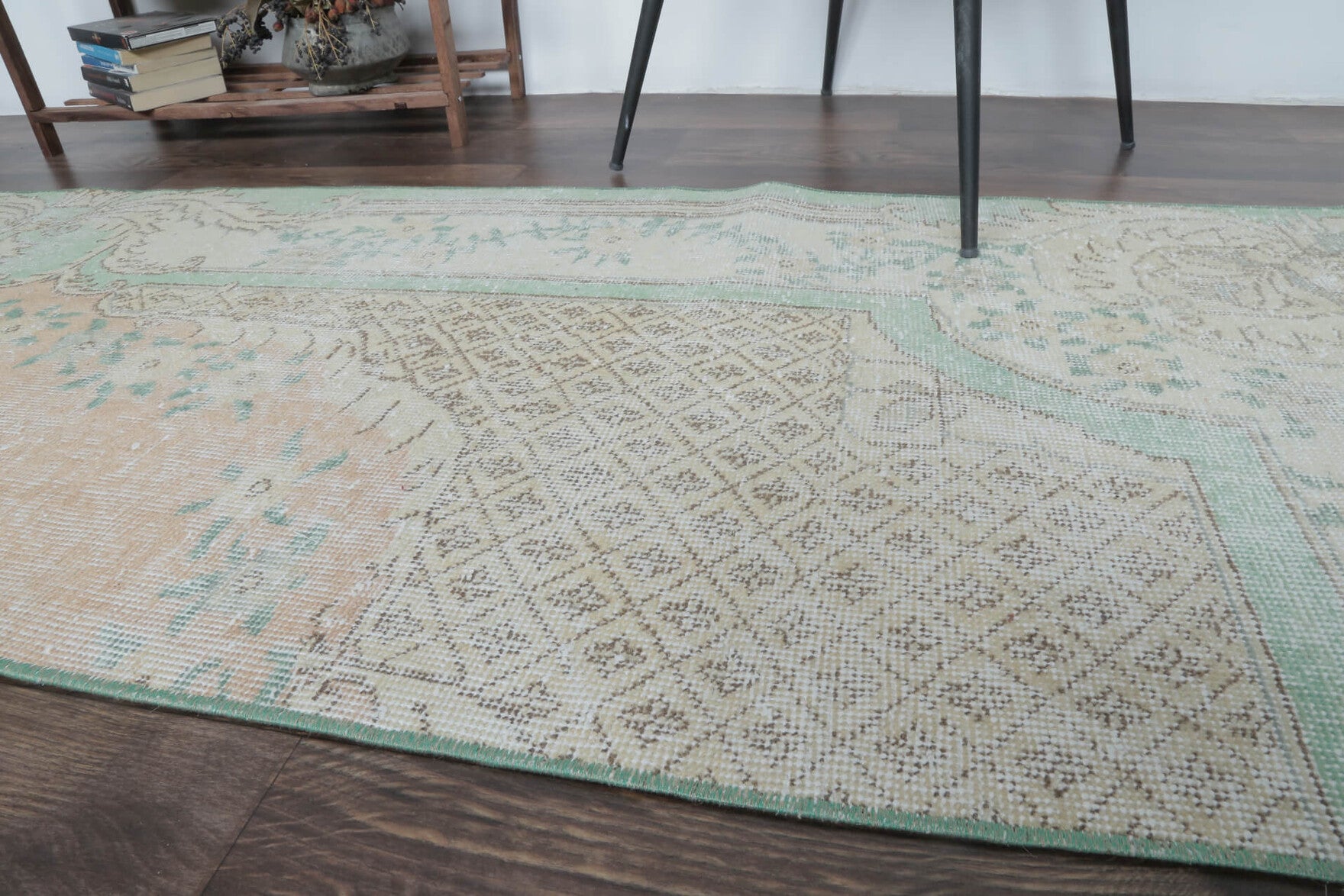 Ecegul - Turkish Vintage Oushak Runner Rug