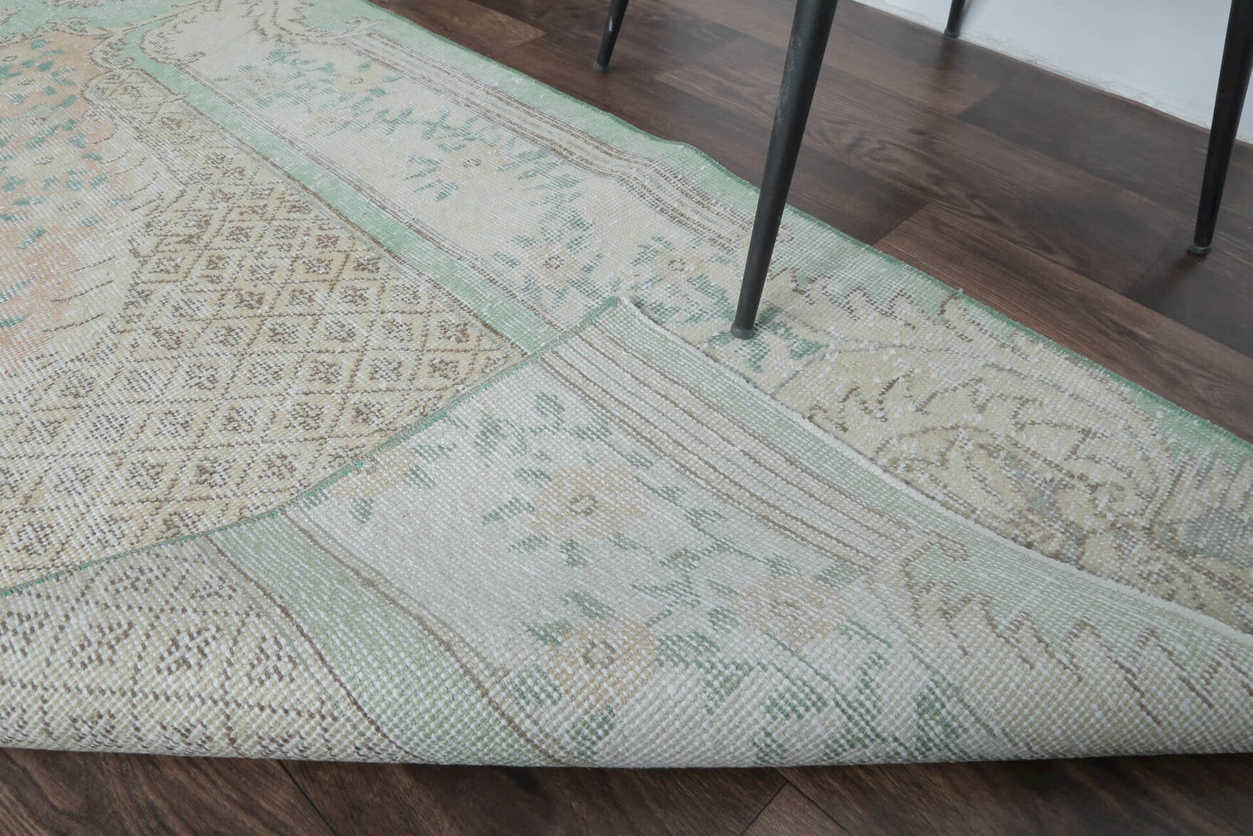 Ecegul - Turkish Vintage Oushak Runner Rug