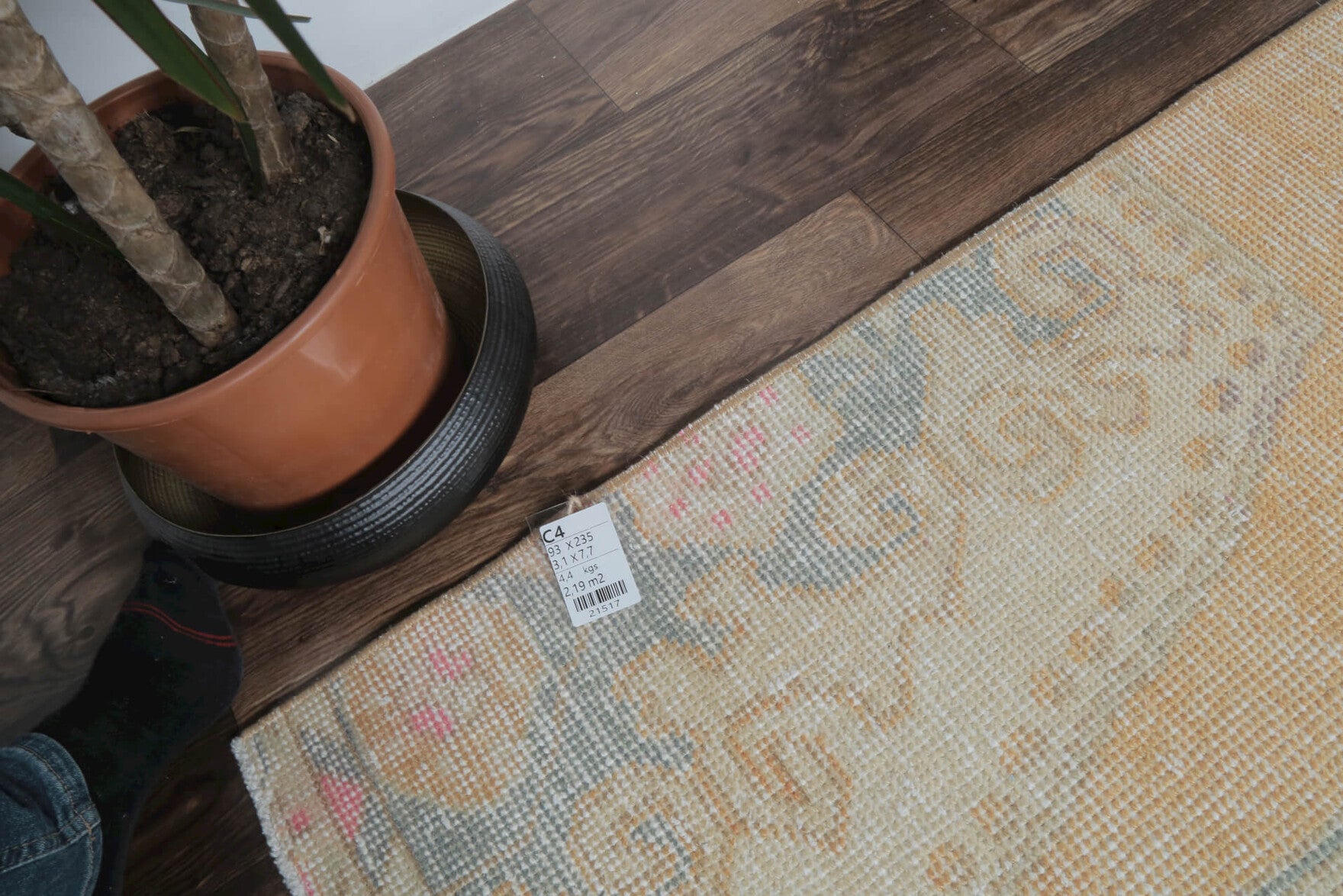 Edie - Oushak Vintage Runner Rug