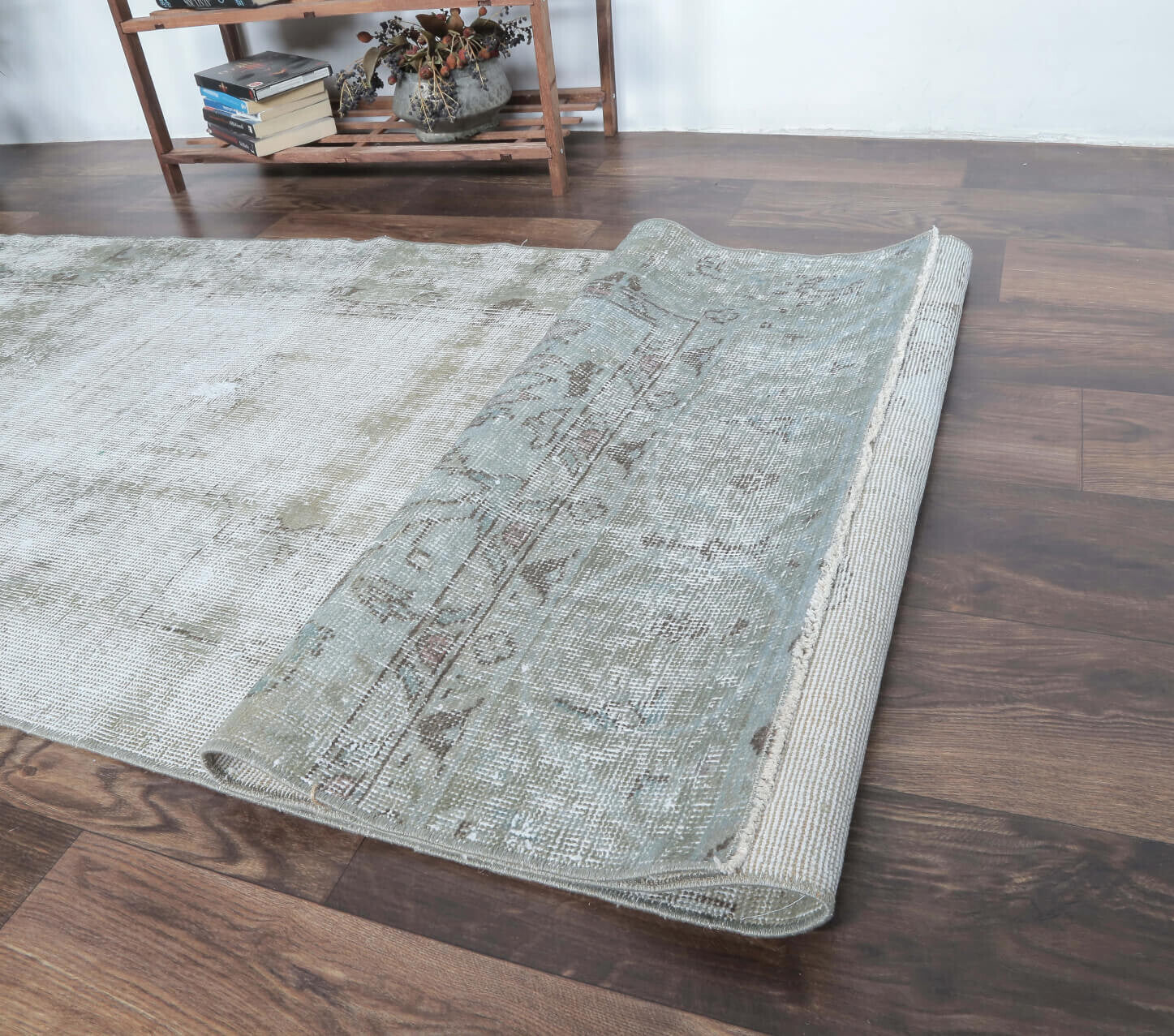 Erdeni - Antique Distressed Oushak Runner