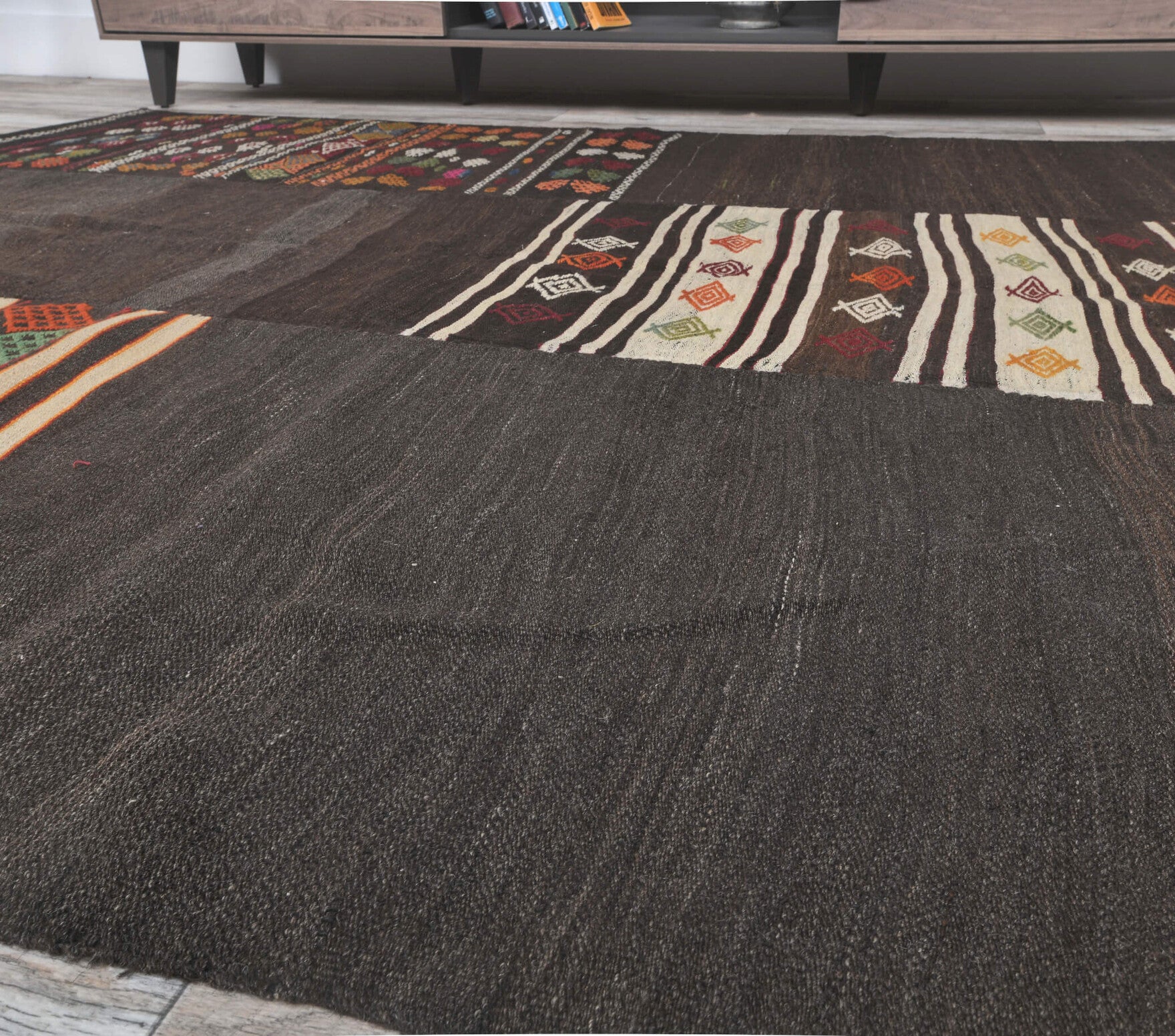 Gurkan - Original Vintage Flatweave Rug