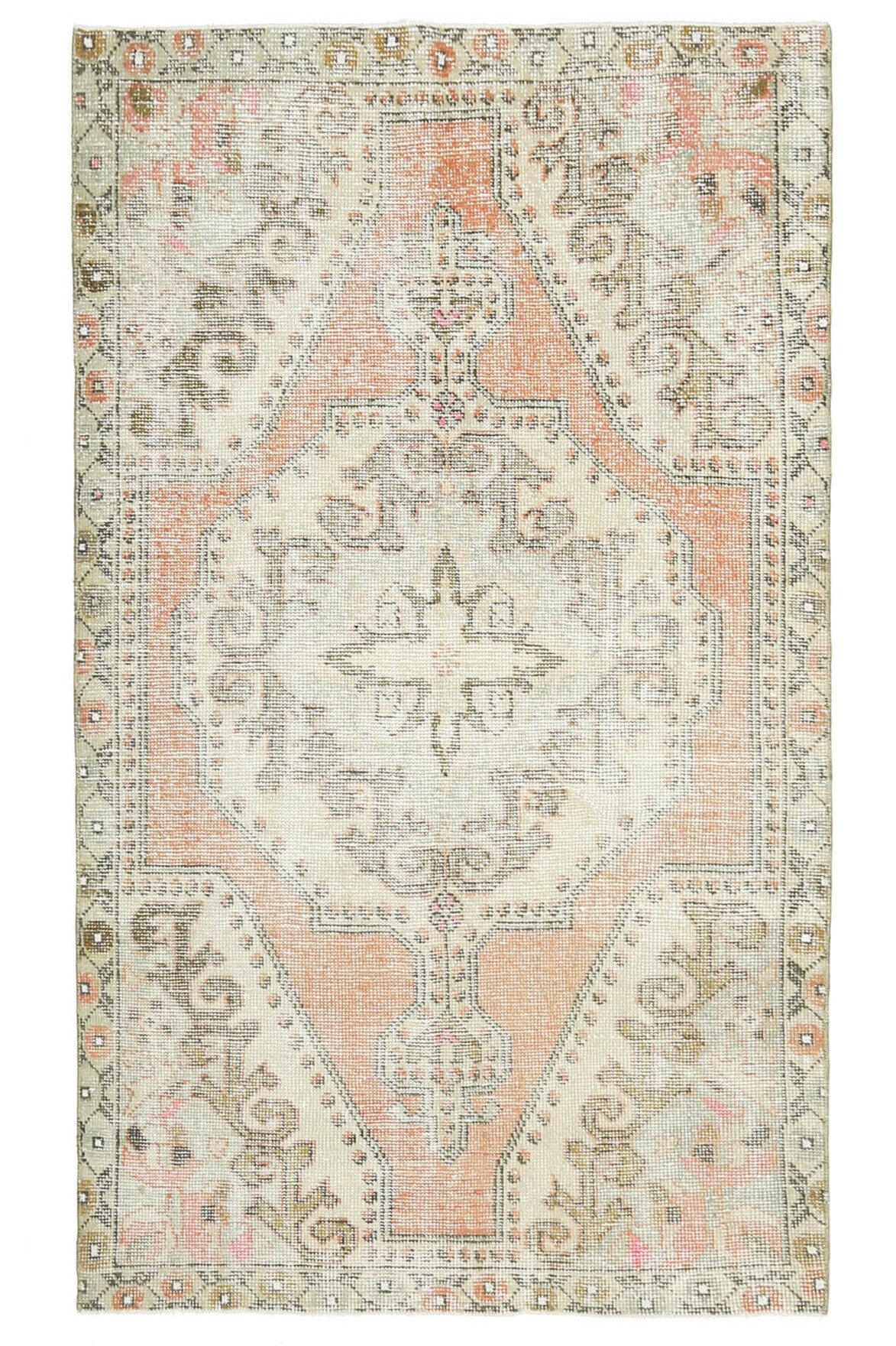 Handmade Vintage Oushak Area Rug
