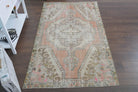 Handmade Vintage Oushak Area Rug