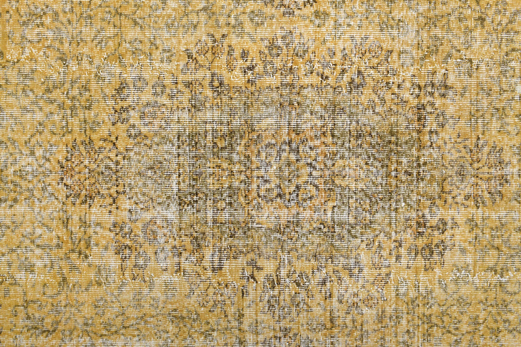 Pale Yellow Colored - Vintage Area Anatolian Rug