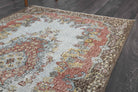 Hurremruh rug: 1970s handmade Anatolian rug with oriental motifs and cotton backing