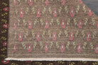 Ikat Brown Indoor Rug - 1980s