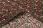 Ikat Brown Indoor Rug - 1980s
