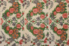 Red Bordered & Floral Vintage Area Rug