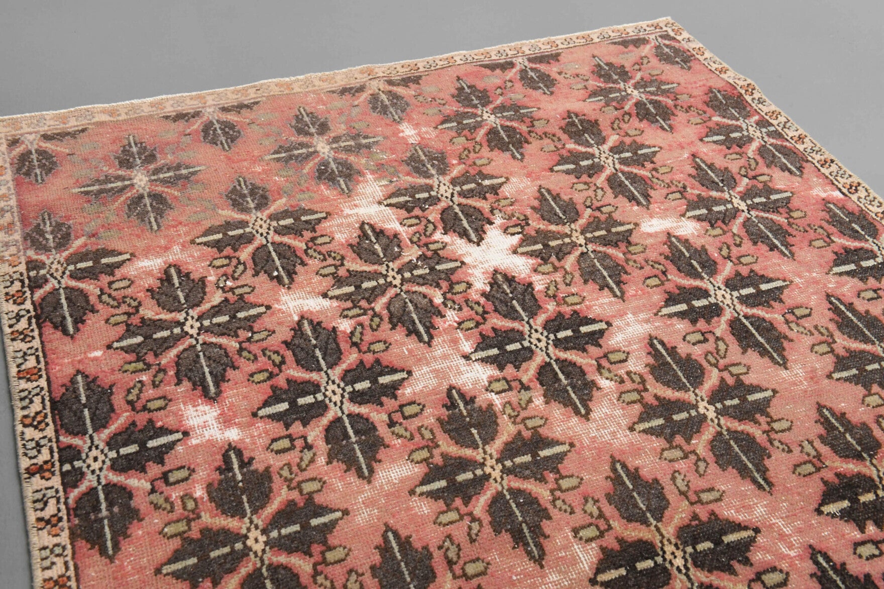 Double Colored Vintage Anatolian Rug