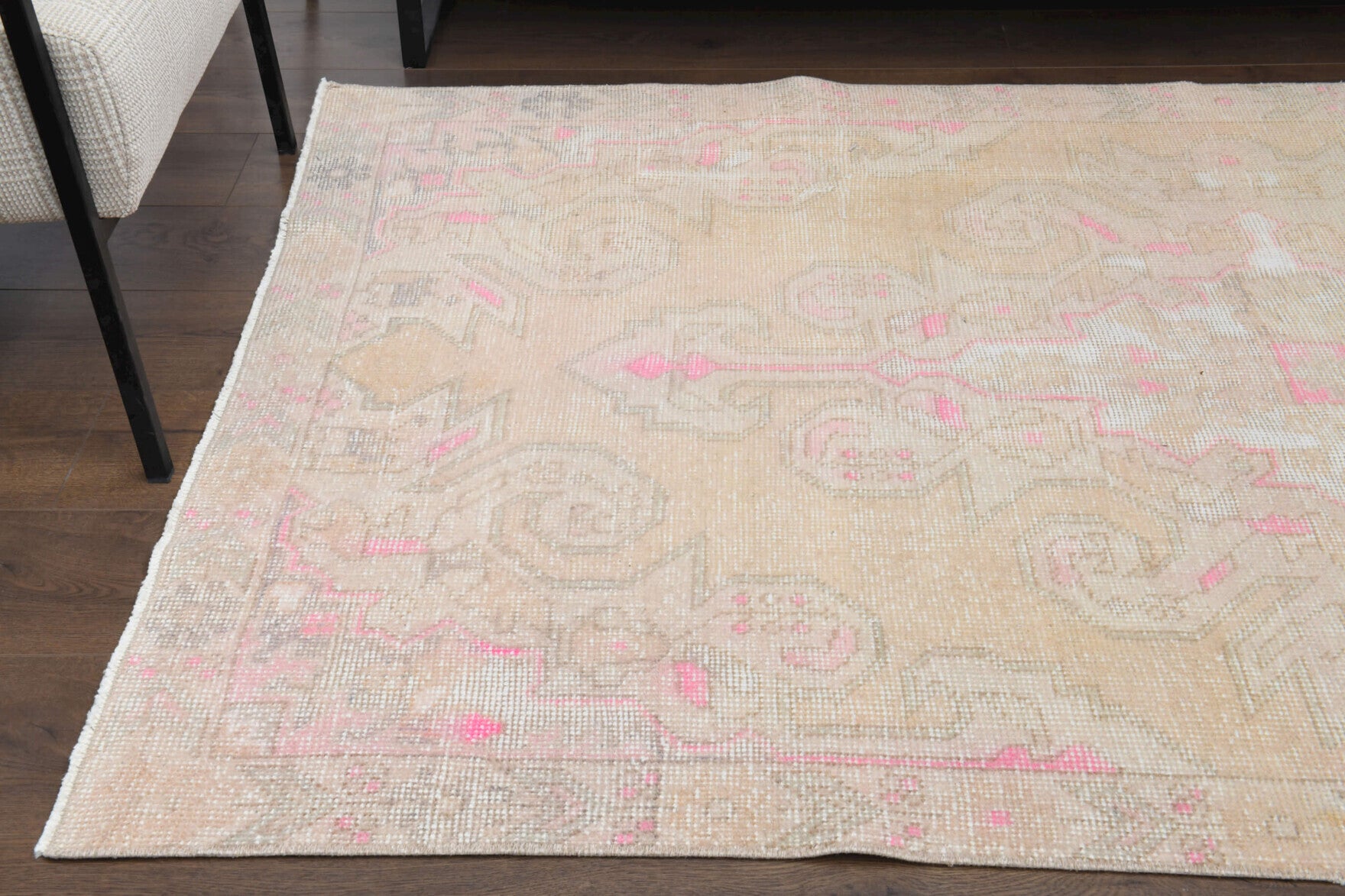 131x217 cm vintage Anatolian area rug – Ebruter, low pile, wool