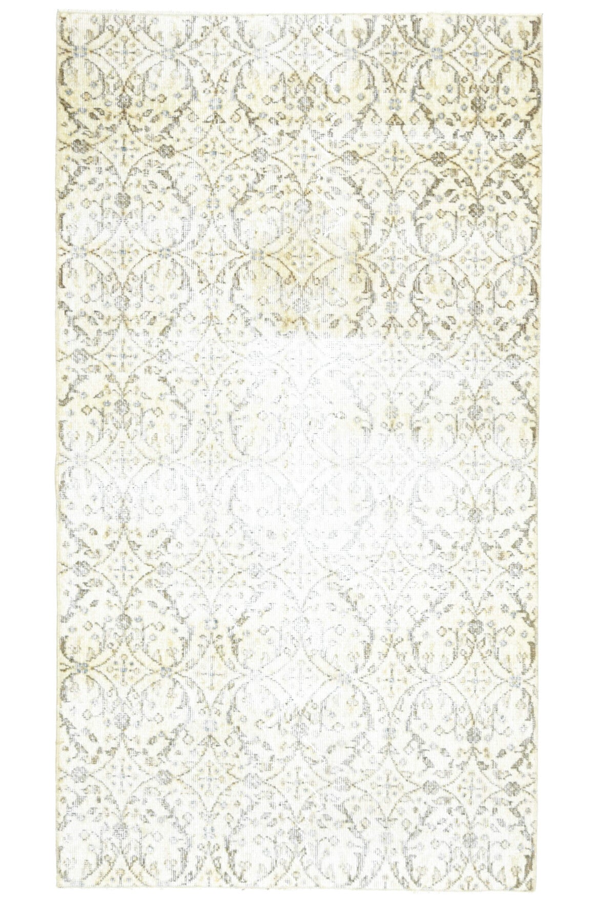 Handmade Vintage Floral Oushak Rug