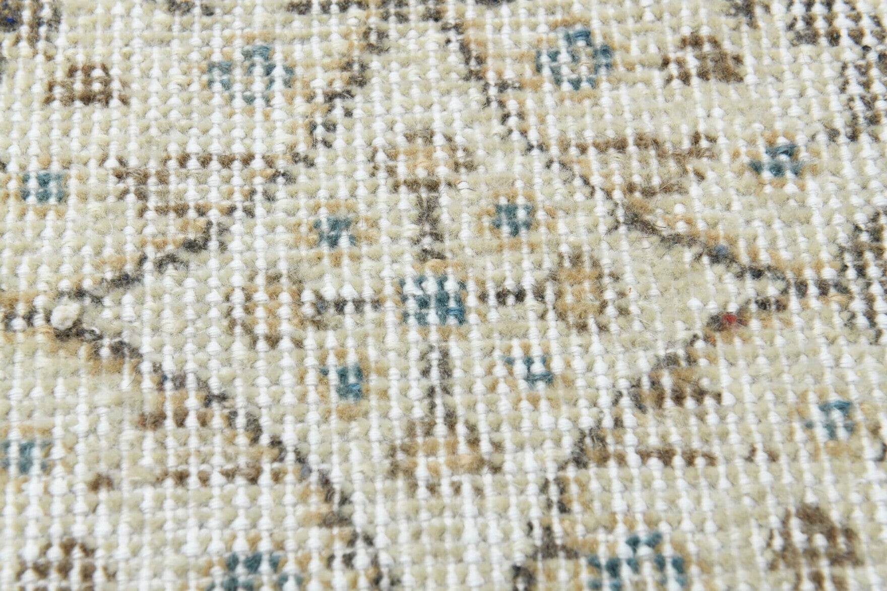 Handmade Vintage Floral Oushak Rug