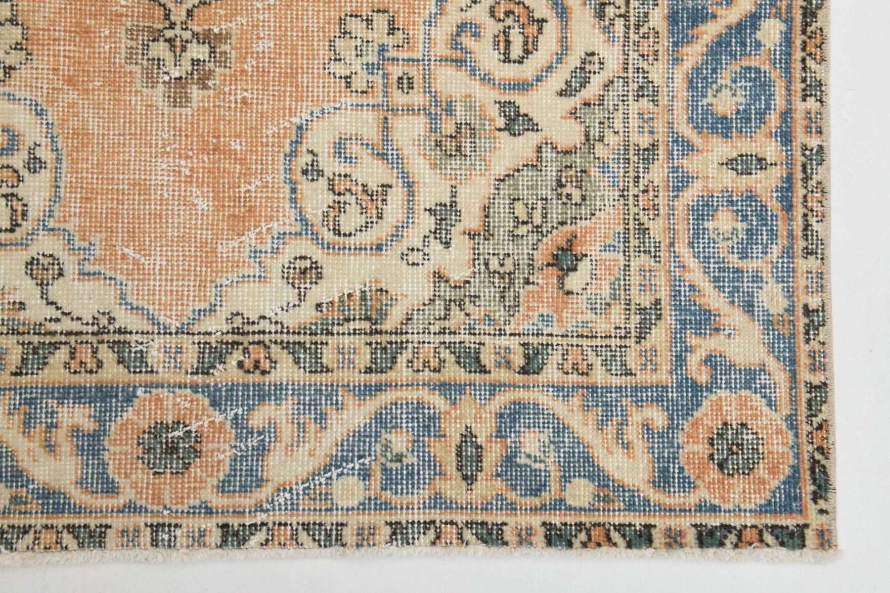 Handmade Vintage Oushak Rug