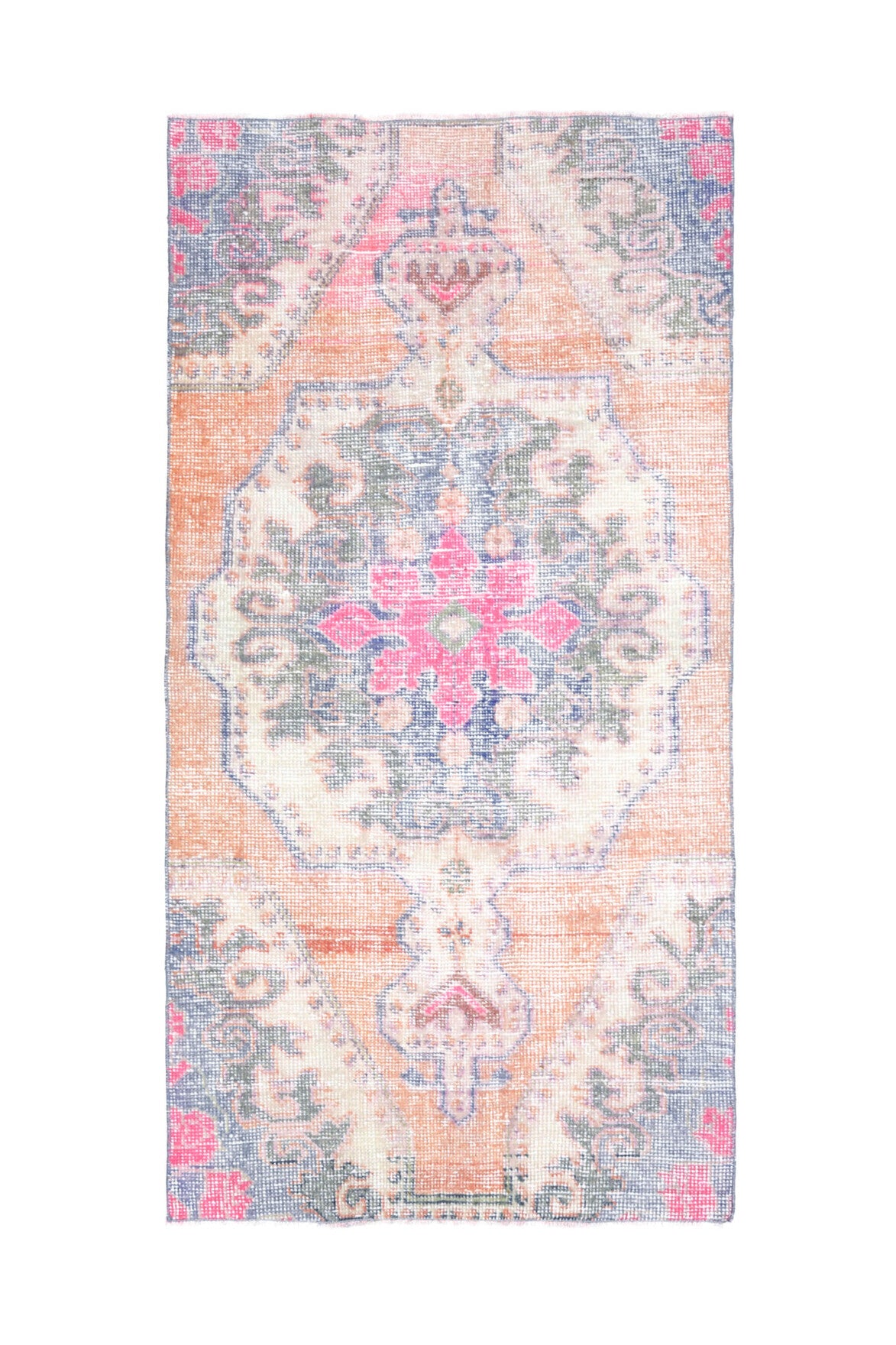 Handmade Vintage Oushak Area Rug