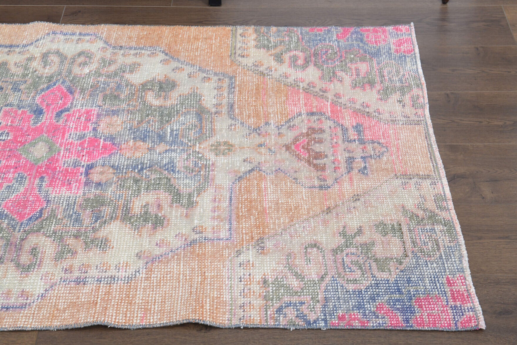 Handmade Vintage Oushak Area Rug