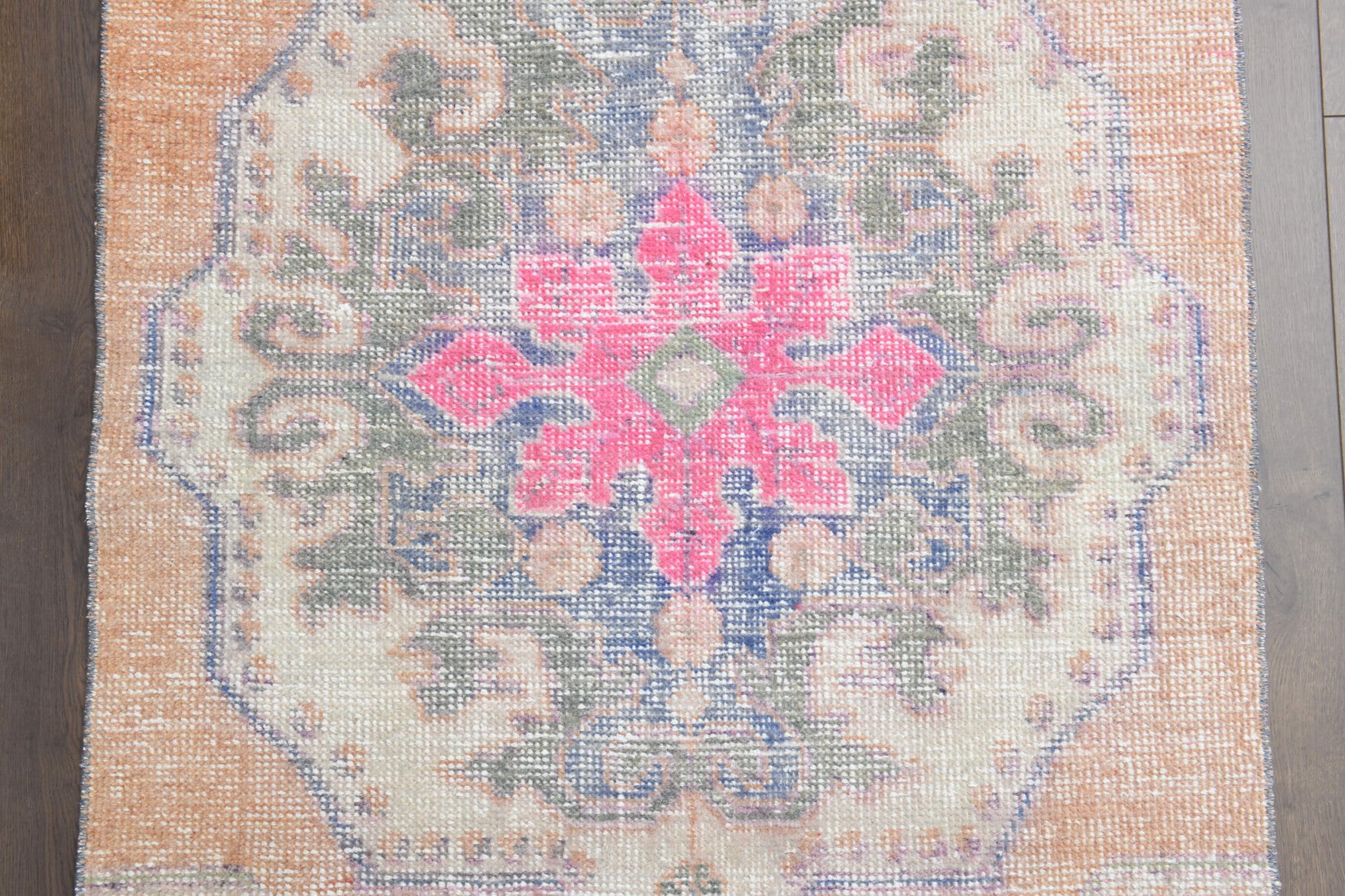 Handmade Vintage Oushak Area Rug