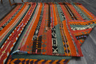 Hand-crafted Anatolian vintage kilim Zambaksever in wool, 1960s