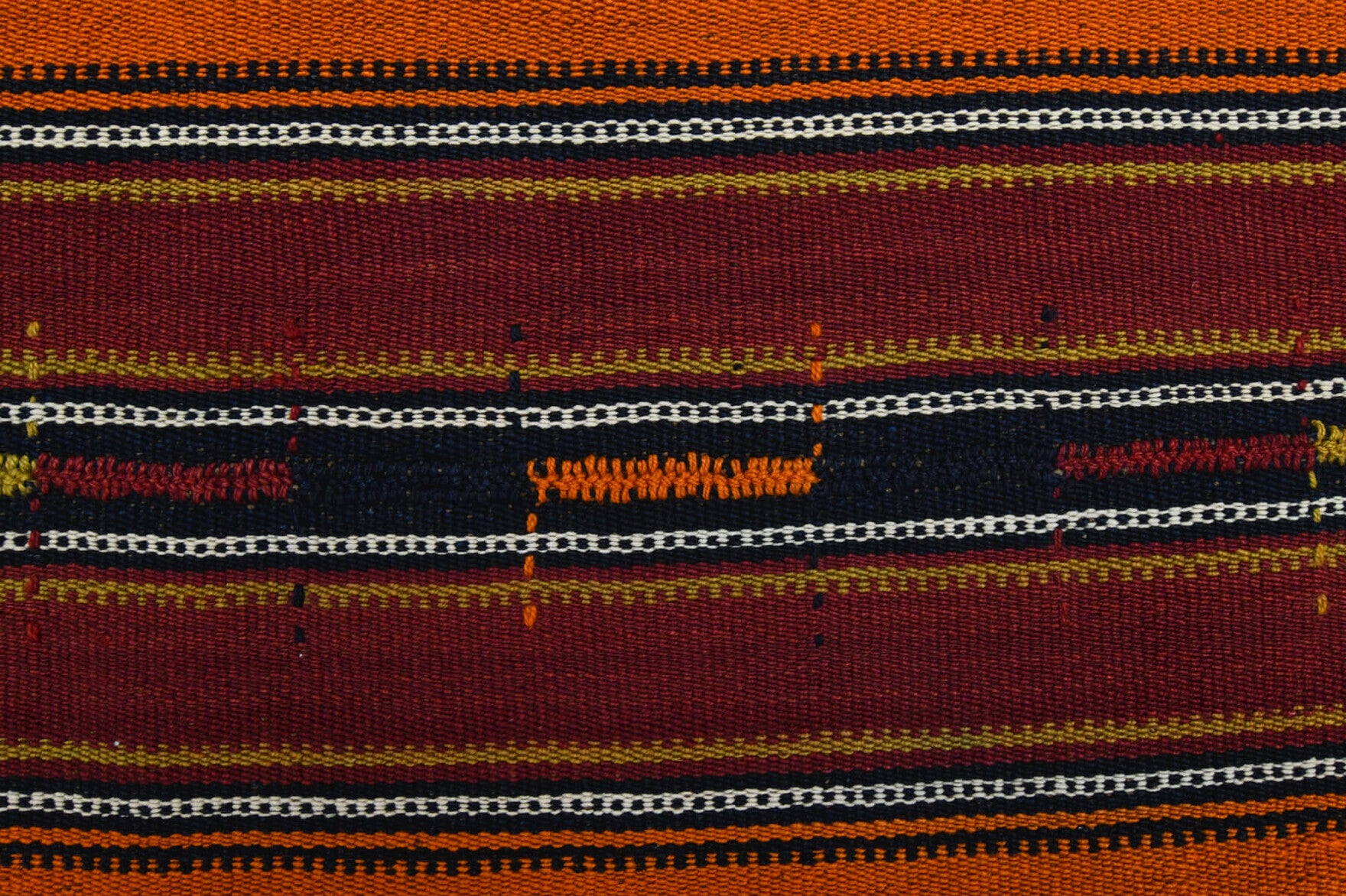Handwoven flatweave wool kilim from Anatolia, Turkey – 5' x 8' Handmade Vintage Kilim Area Rug 4'11" x 8'2"