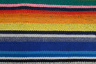 Handwoven flatweave wool kilim from Anatolia, Turkey – Handmade Vintage Striped Kilim 5'4" x 6'8"