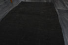 Black Kilim Vintage Runner Rug