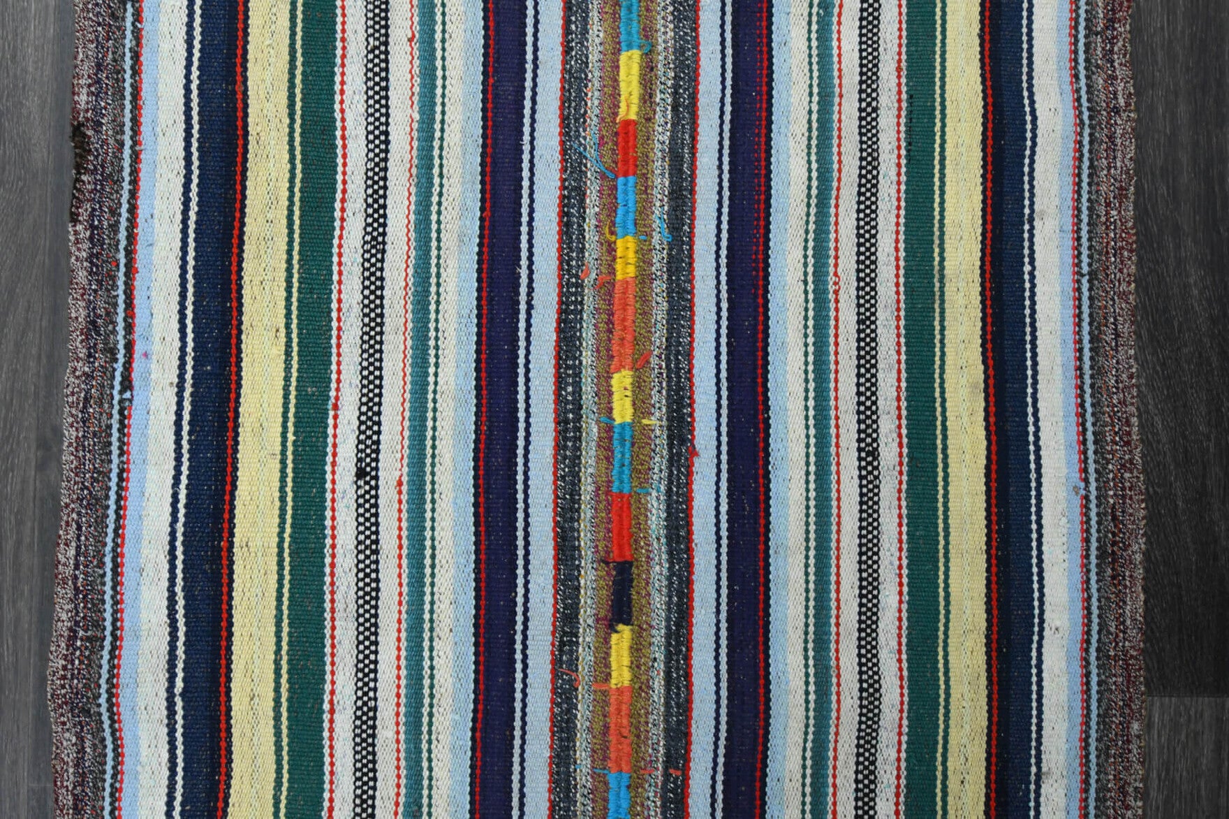 Handmade Vintage Kilim Runner Rug