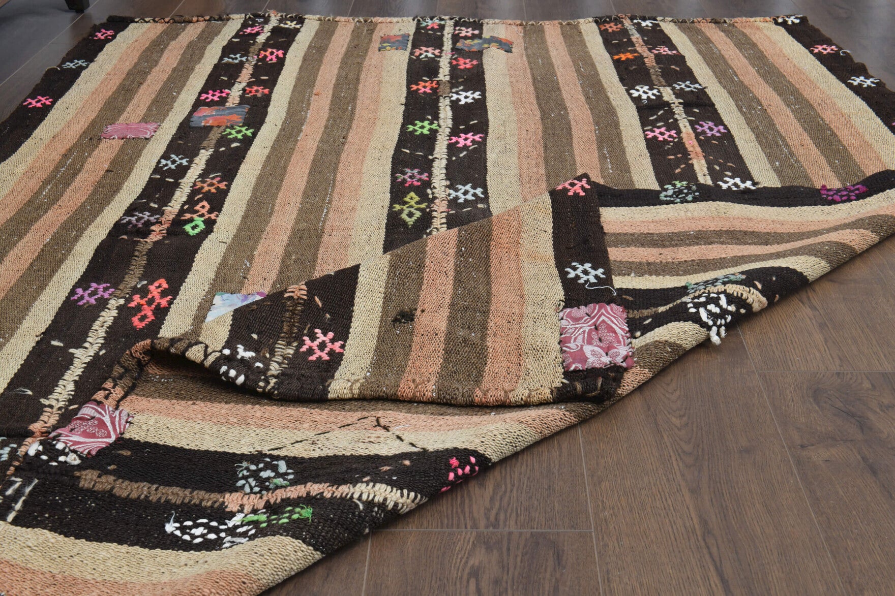 145x205 cm vintage Anatolian kilim rug – Vahide, flatweave, wool