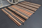 One-of-a-kind 1960s Anatolian vintage kilim rug in wool, 4'7" x 6'11"