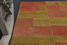 Mustard & Peach - Patchwork Handmade Vintage Area Rug