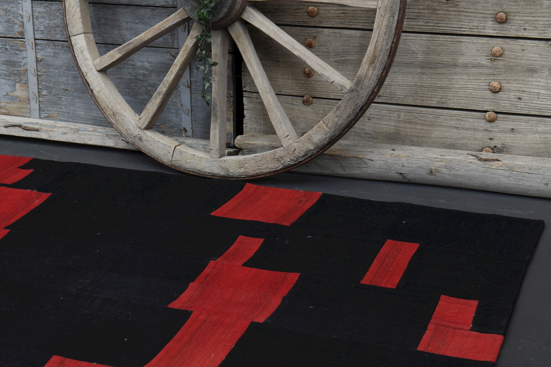 Authentic Anatolian vintage patchwork area rug (1960s) with oriental design – one-of-a-kind at Fame Rugs