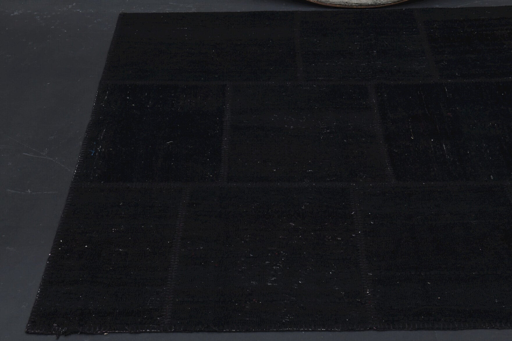 One-of-a-kind 1960s Anatolian vintage patchwork area rug in wool, 4'11" x 5'11"